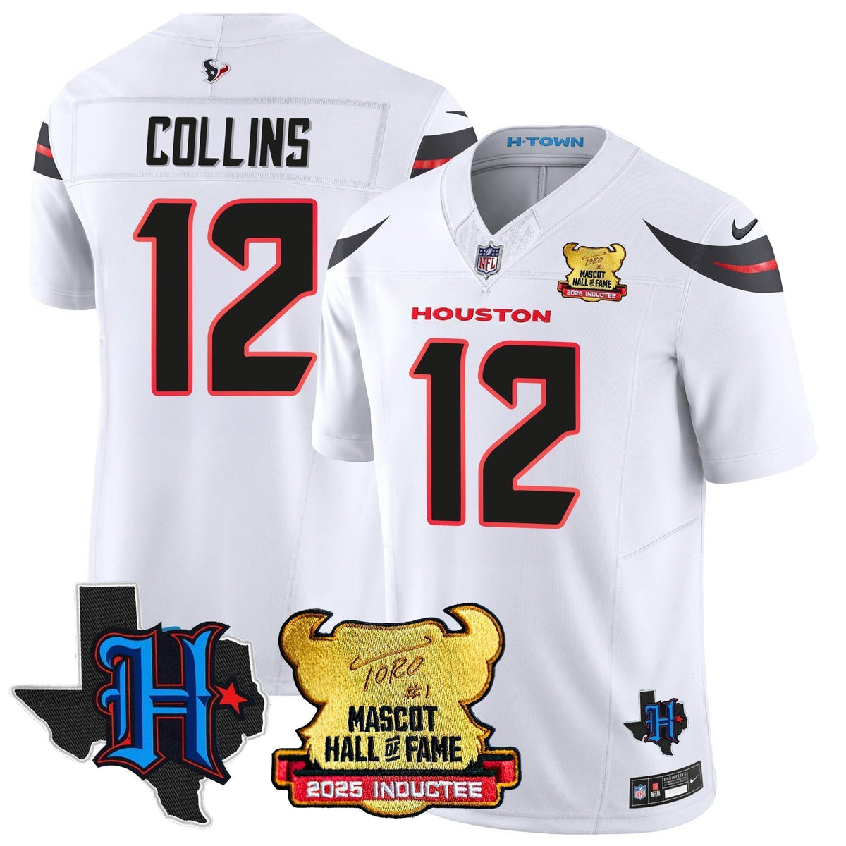 Houston Texans 2025 Mascot Hall Of Fame Jersey - All Stitched