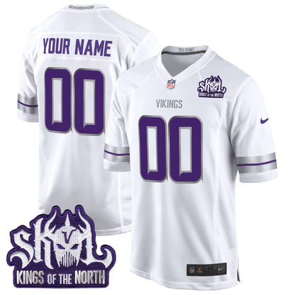 MIN 2024 Winter Warrior Skol Patch Game Custom Jersey - Stitched