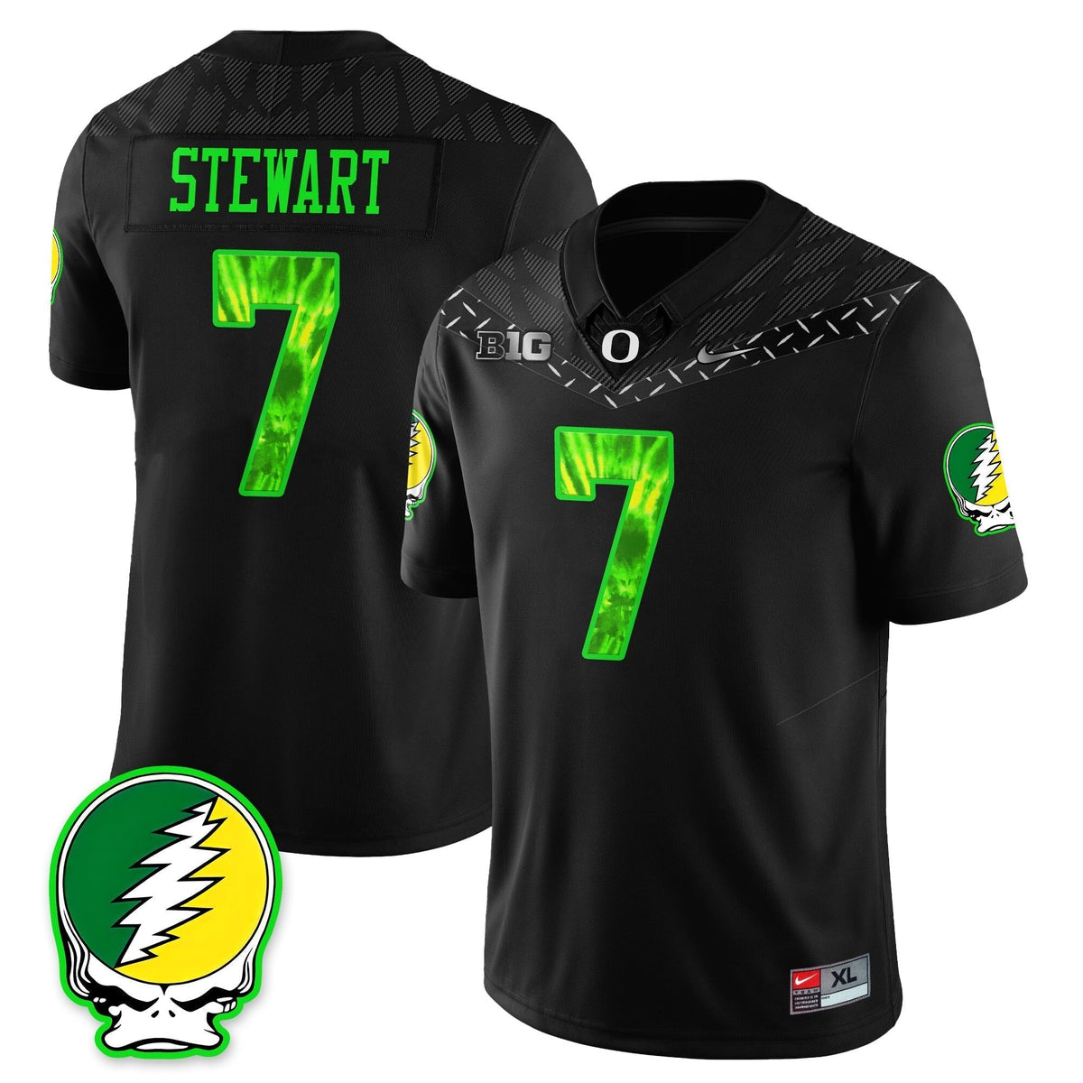 Oregon Football 2025 Grateful Jersey - All Stitched
