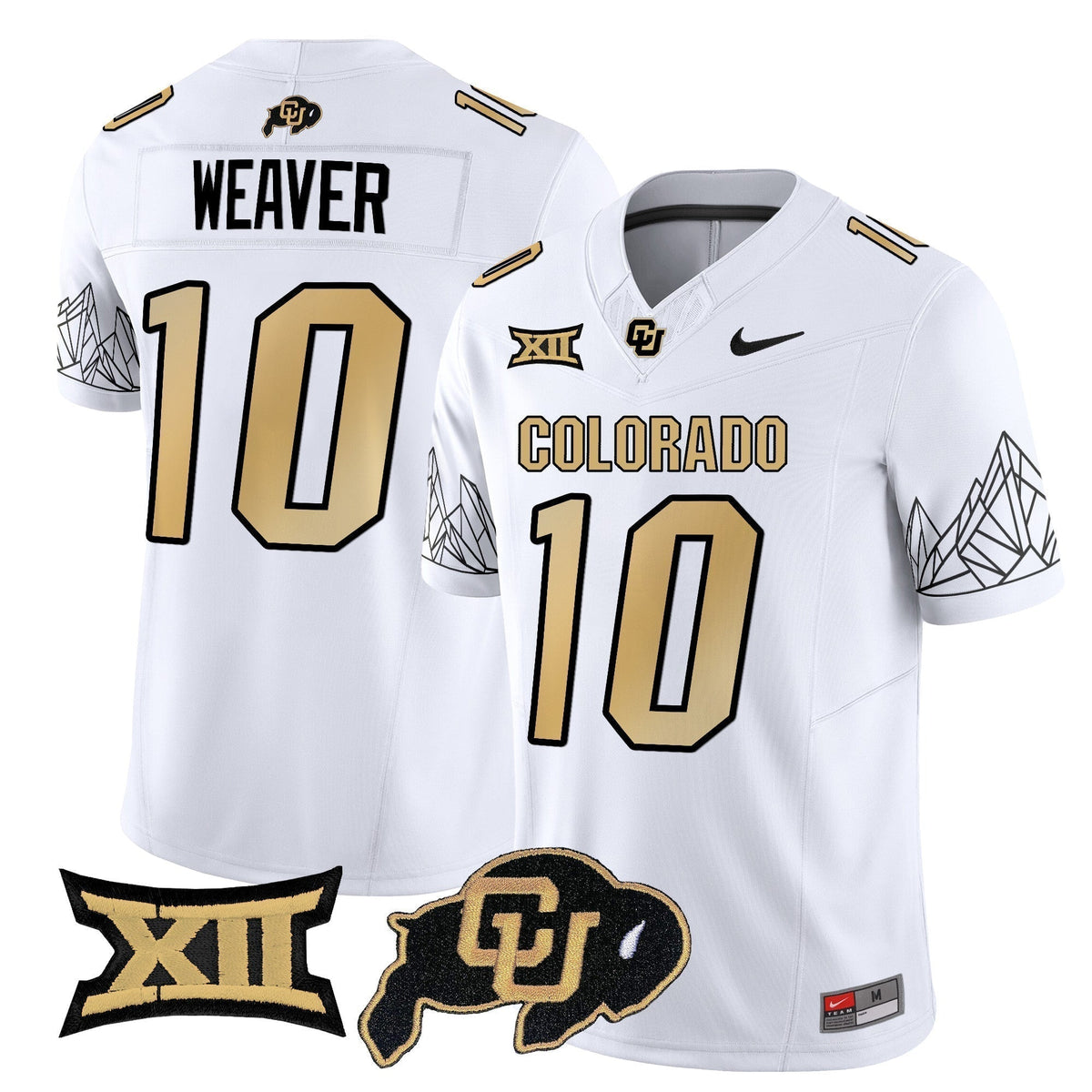 Men's Colorado Buffaloes Vapor Limited Jersey V3 - Big 12 XII Patch - All Stitched