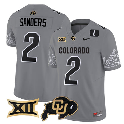 Men's Colorado Buffaloes Vapor Limited Jersey V3 - Big 12 XII Patch - All Stitched
