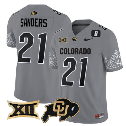 Men's Colorado Buffaloes Vapor Limited Jersey V3 - Big 12 XII Patch - All Stitched