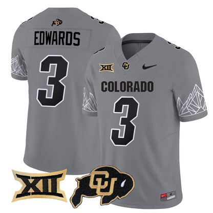 Men's Colorado Buffaloes Vapor Limited Jersey V3 - Big 12 XII Patch - All Stitched