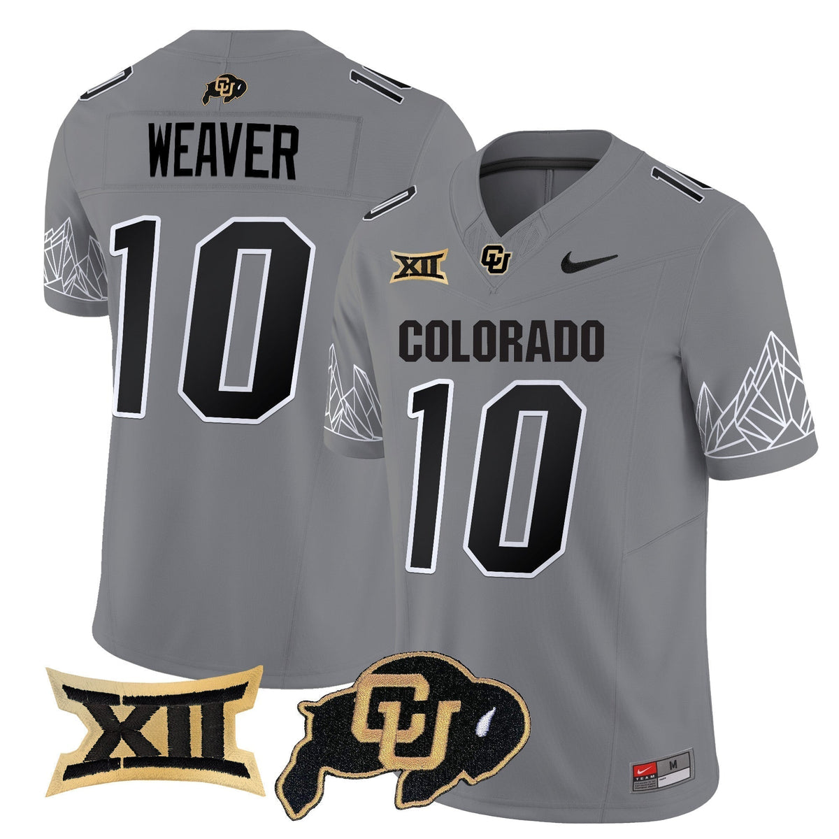 Men's Colorado Buffaloes Vapor Limited Jersey V3 - Big 12 XII Patch - All Stitched