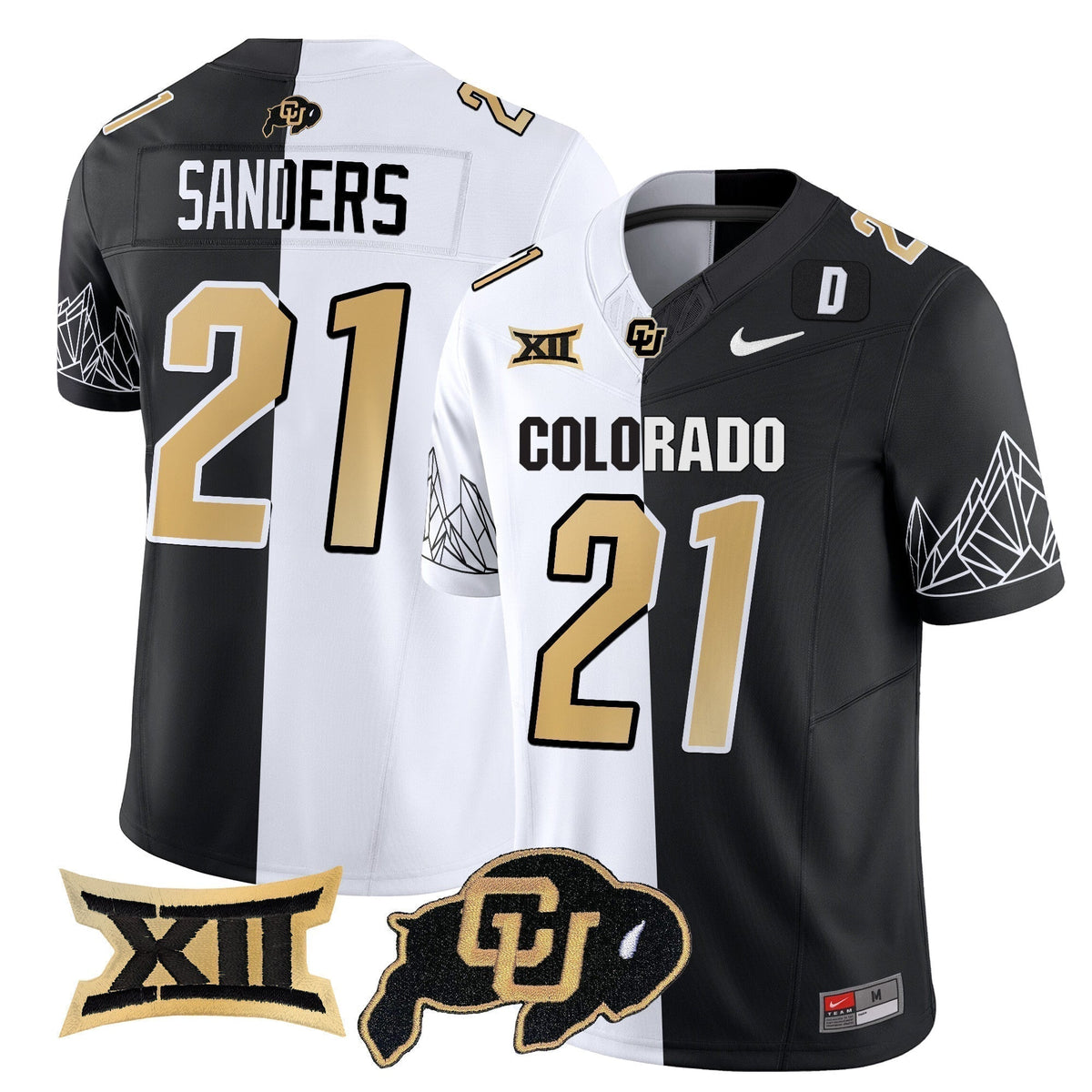 Men's Colorado Buffaloes Vapor Limited Jersey V3 - Big 12 XII Patch - All Stitched