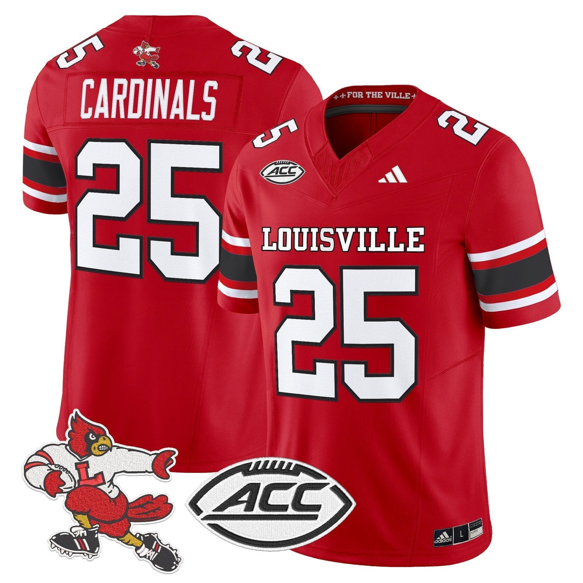 Men's Louisville Cardinals '1980s Throwback' Vapor Limited Jersey - All Stitched