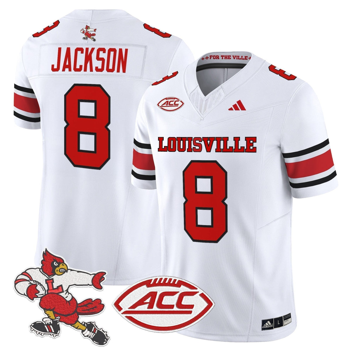 Men's Louisville Cardinals '1980s Throwback' Vapor Limited Jersey - All Stitched