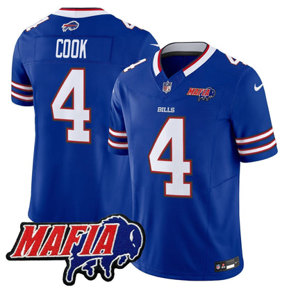 BUF 2025 Bills Mafia Patch Vapor Limited Jersey - Stitched