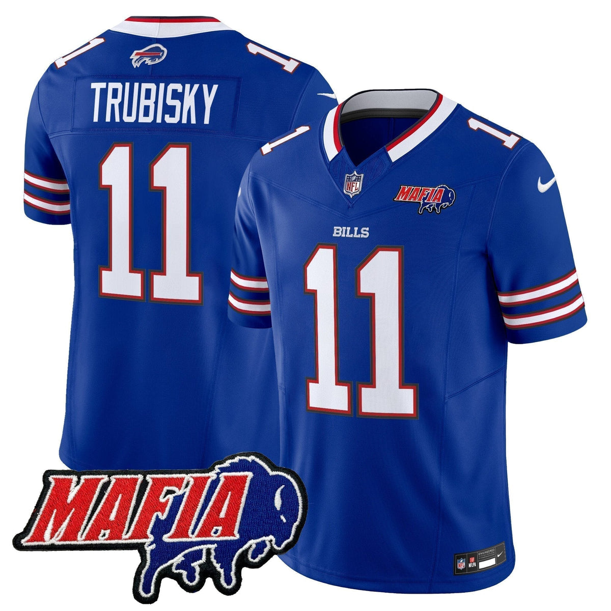 BUF 2025 Bills Mafia Patch Vapor Limited Jersey - Stitched