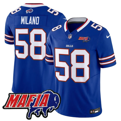 BUF 2025 Bills Mafia Patch Vapor Limited Jersey - Stitched