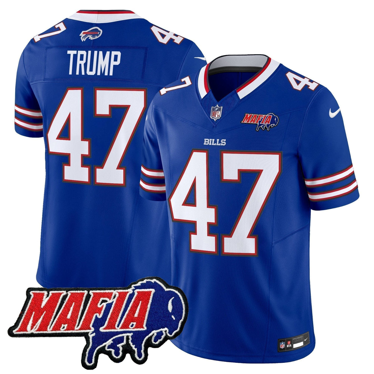 BUF 2025 Bills Mafia Patch Vapor Limited Jersey - Stitched