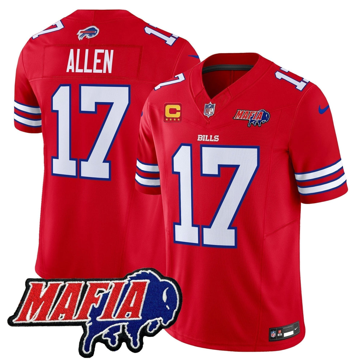 BUF 2025 Bills Mafia Patch Vapor Limited Jersey - Stitched