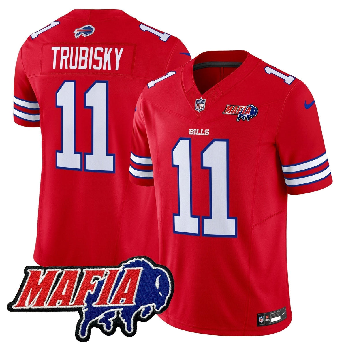 BUF 2025 Bills Mafia Patch Vapor Limited Jersey - Stitched