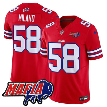 BUF 2025 Bills Mafia Patch Vapor Limited Jersey - Stitched