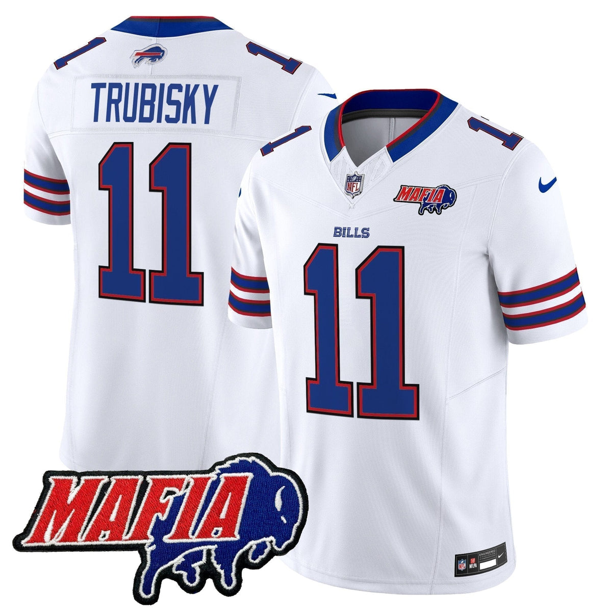 BUF 2025 Bills Mafia Patch Vapor Limited Jersey - Stitched