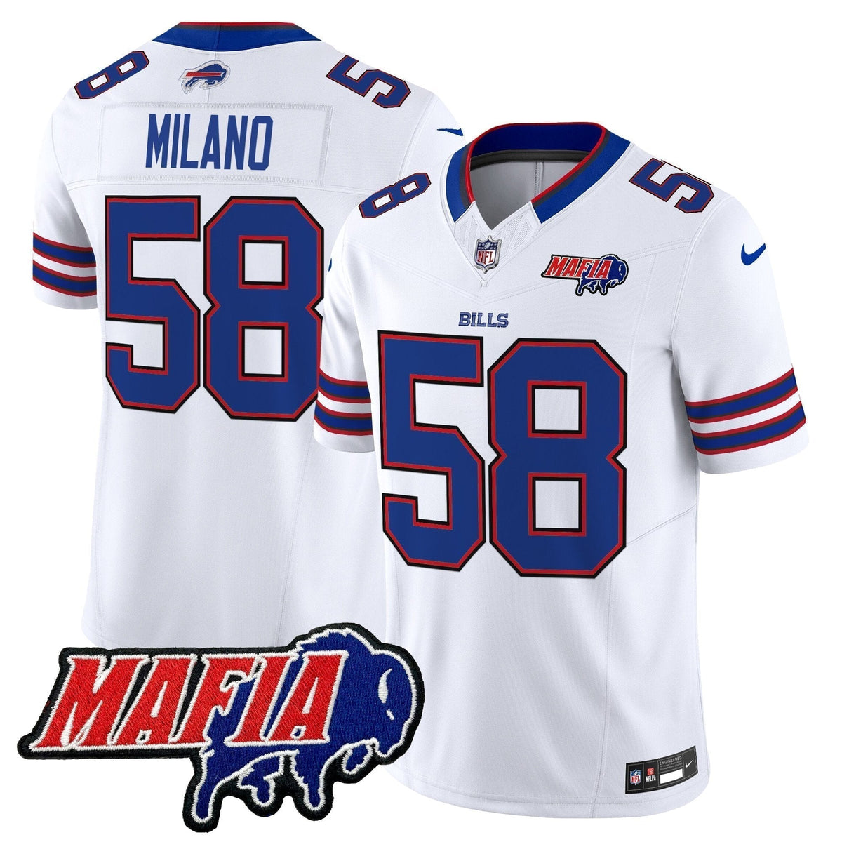 BUF 2025 Bills Mafia Patch Vapor Limited Jersey - Stitched