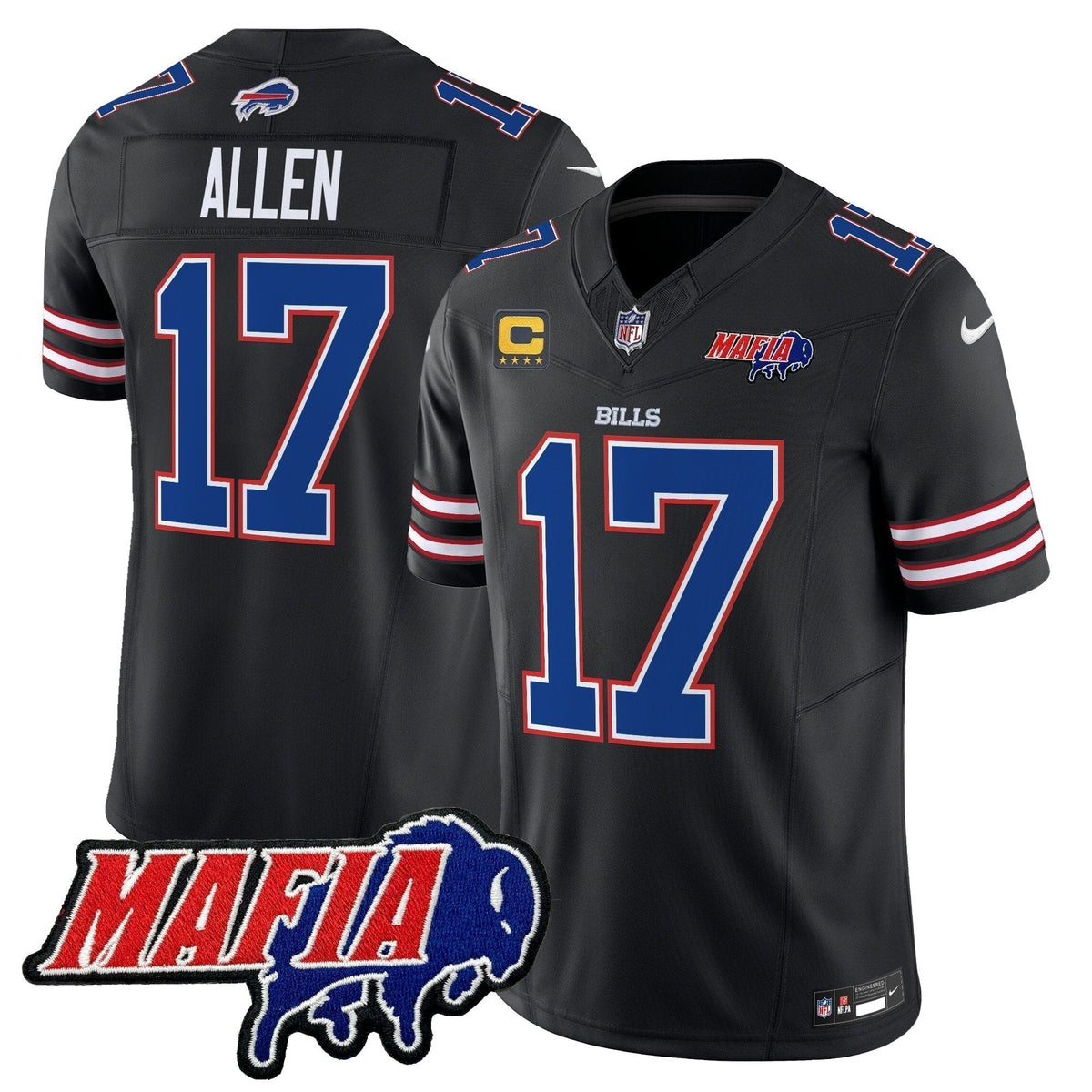 BUF 2025 Bills Mafia Patch Vapor Limited Jersey - Stitched