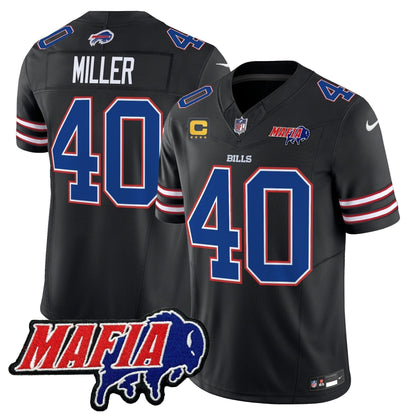 BUF 2025 Bills Mafia Patch Vapor Limited Jersey - Stitched
