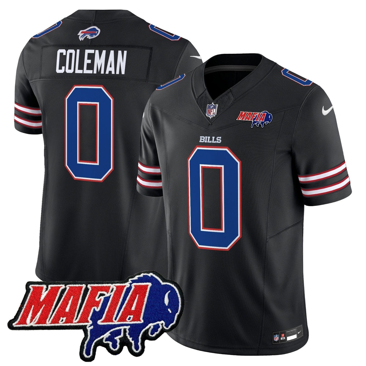 BUF 2025 Bills Mafia Patch Vapor Limited Jersey - Stitched