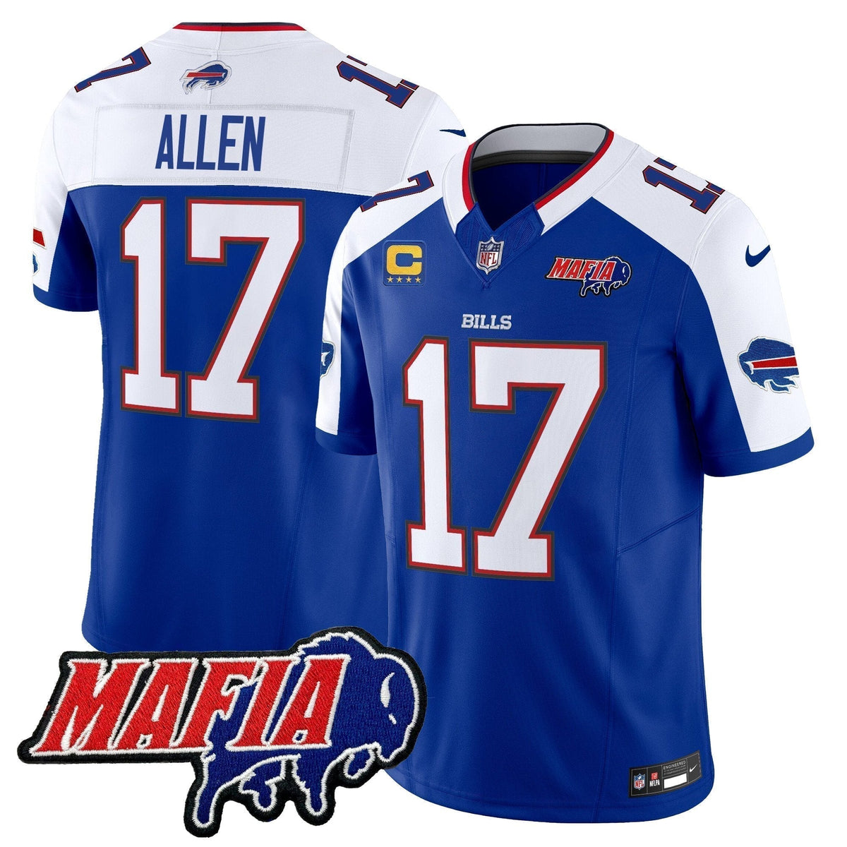 BUF 2025 Bills Mafia Patch Vapor Limited Jersey - Stitched