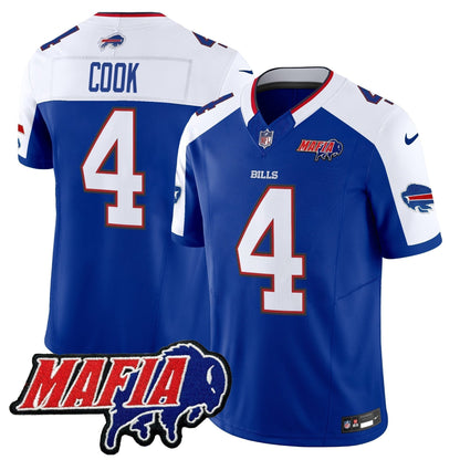 BUF 2025 Bills Mafia Patch Vapor Limited Jersey - Stitched