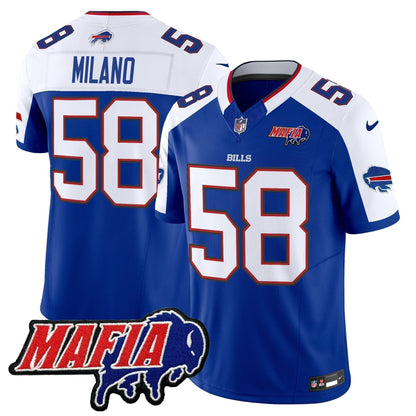 BUF 2025 Bills Mafia Patch Vapor Limited Jersey - Stitched