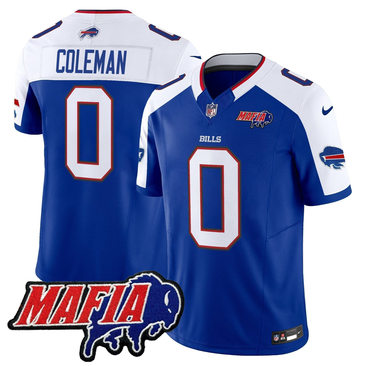BUF 2025 Bills Mafia Patch Vapor Limited Jersey - Stitched