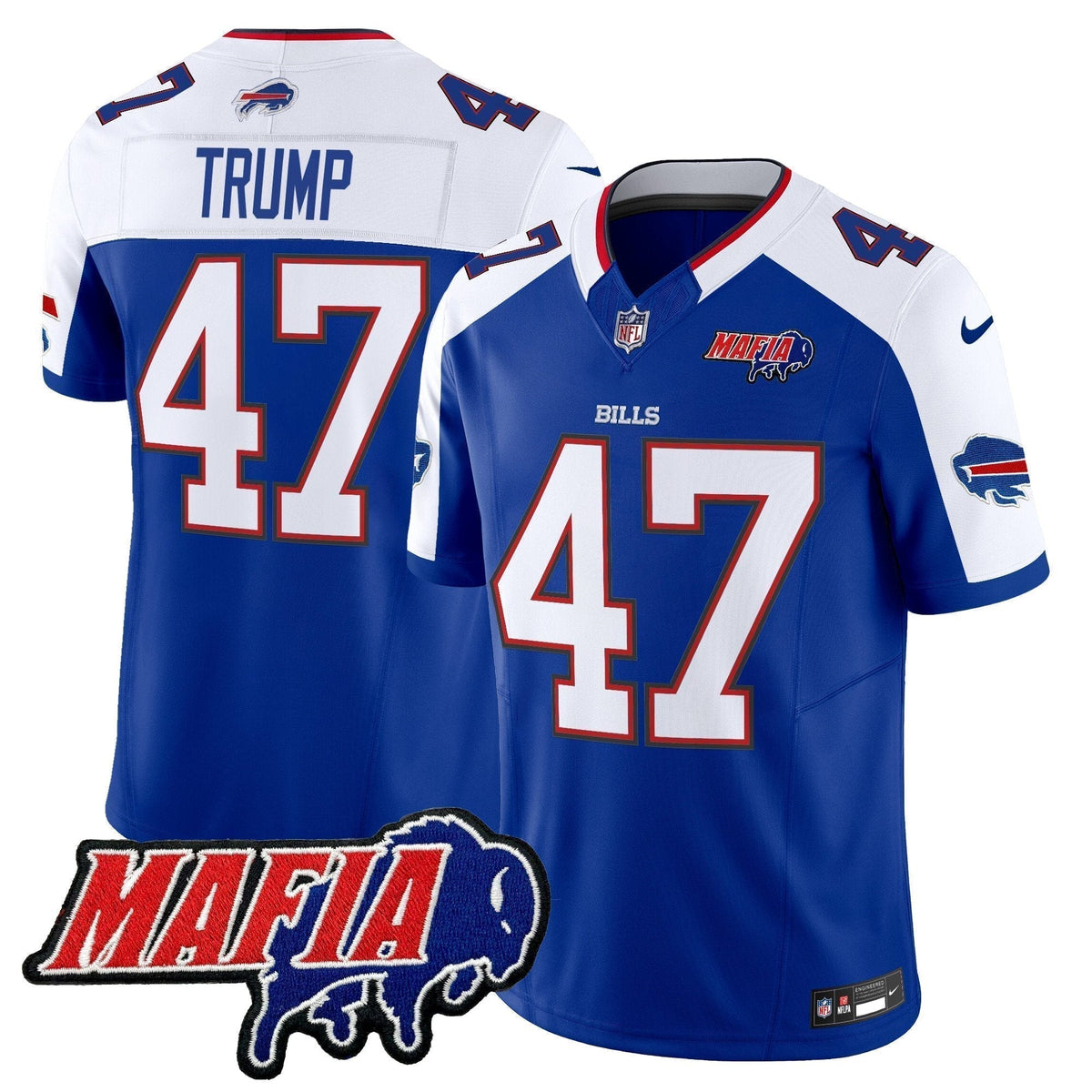 BUF 2025 Bills Mafia Patch Vapor Limited Jersey - Stitched