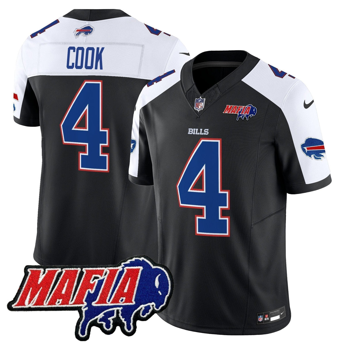 BUF 2025 Bills Mafia Patch Vapor Limited Jersey - Stitched
