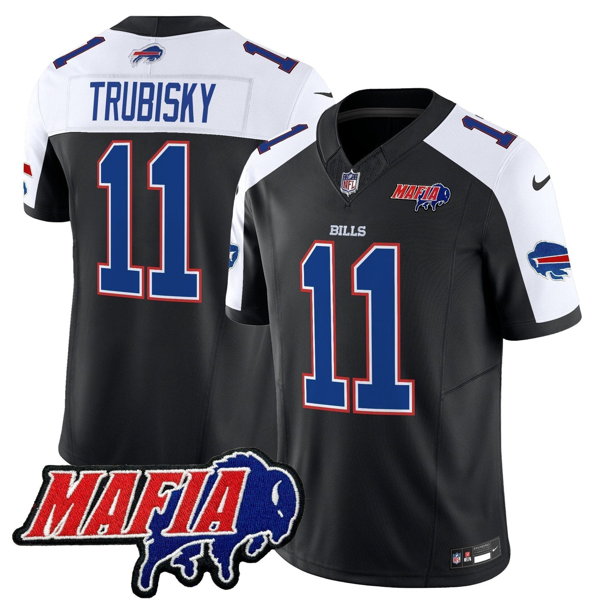 BUF 2025 Bills Mafia Patch Vapor Limited Jersey - Stitched