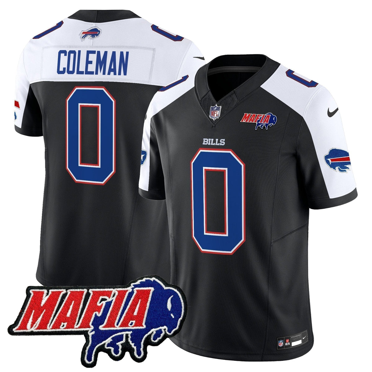 BUF 2025 Bills Mafia Patch Vapor Limited Jersey - Stitched
