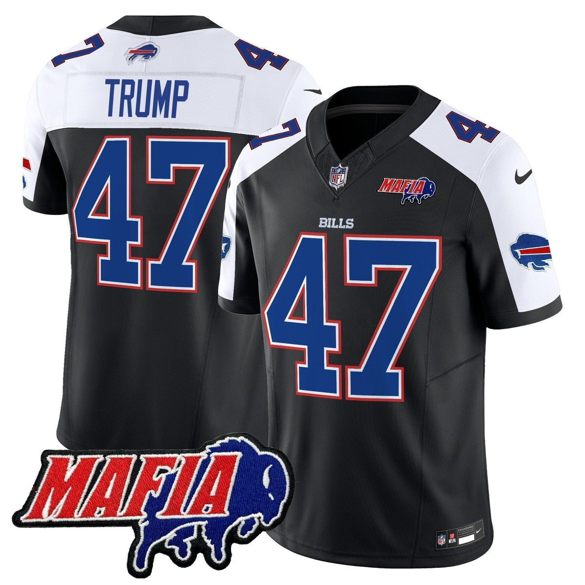 BUF 2025 Bills Mafia Patch Vapor Limited Jersey - Stitched