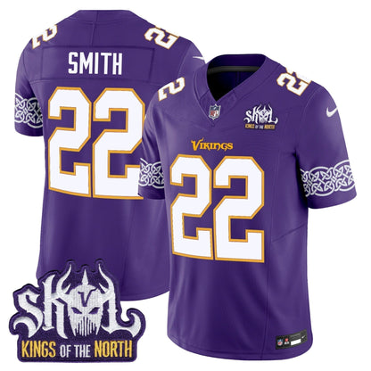 MIN King Of The North Patch Throwback Vapor Limited Jersey V2 - Stitched
