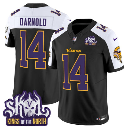 MIN King Of The North Patch Throwback Vapor Limited Jersey V2 - Stitched