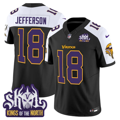 MIN King Of The North Patch Throwback Vapor Limited Jersey V2 - Stitched