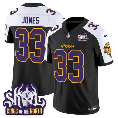 MIN King Of The North Patch Throwback Vapor Limited Jersey V2 - Stitched