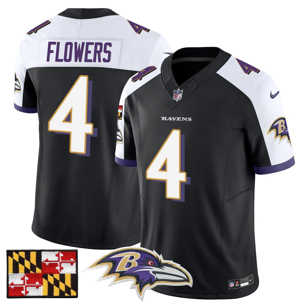 BAL 2024 Maryland Flag Vapor Limited Jersey - Stitched