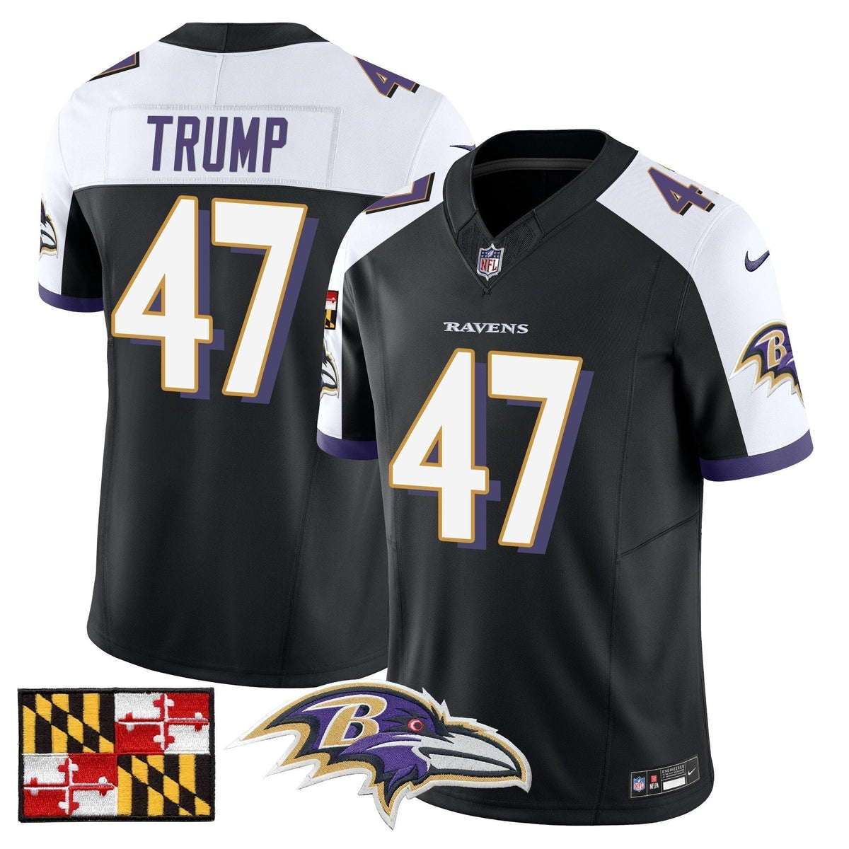 BAL 2024 Maryland Flag Vapor Limited Jersey - Stitched