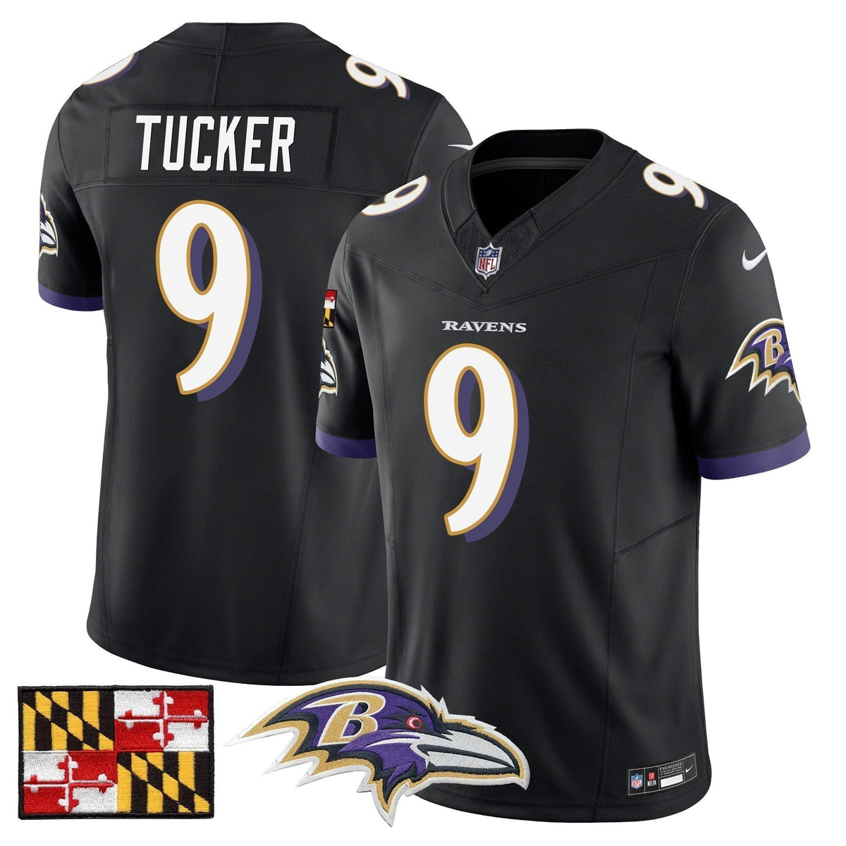 BAL 2024 Maryland Flag Vapor Limited Jersey - Stitched