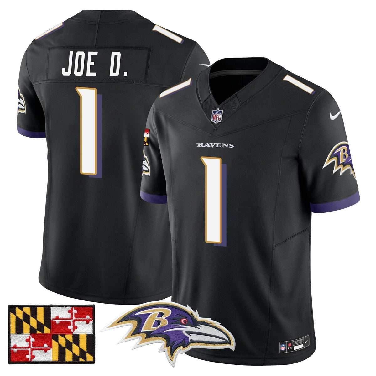 BAL 2024 Maryland Flag Vapor Limited Jersey - Stitched