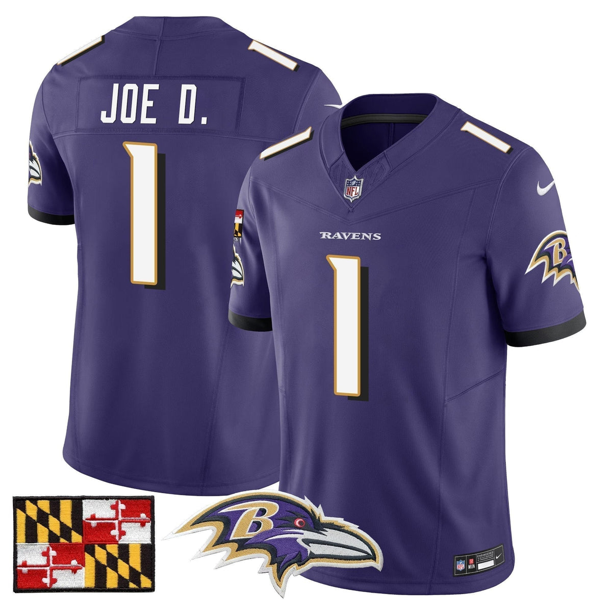 BAL 2024 Maryland Flag Vapor Limited Jersey - Stitched