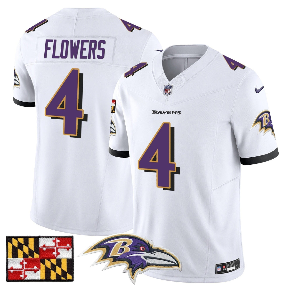 BAL 2024 Maryland Flag Vapor Limited Jersey - Stitched