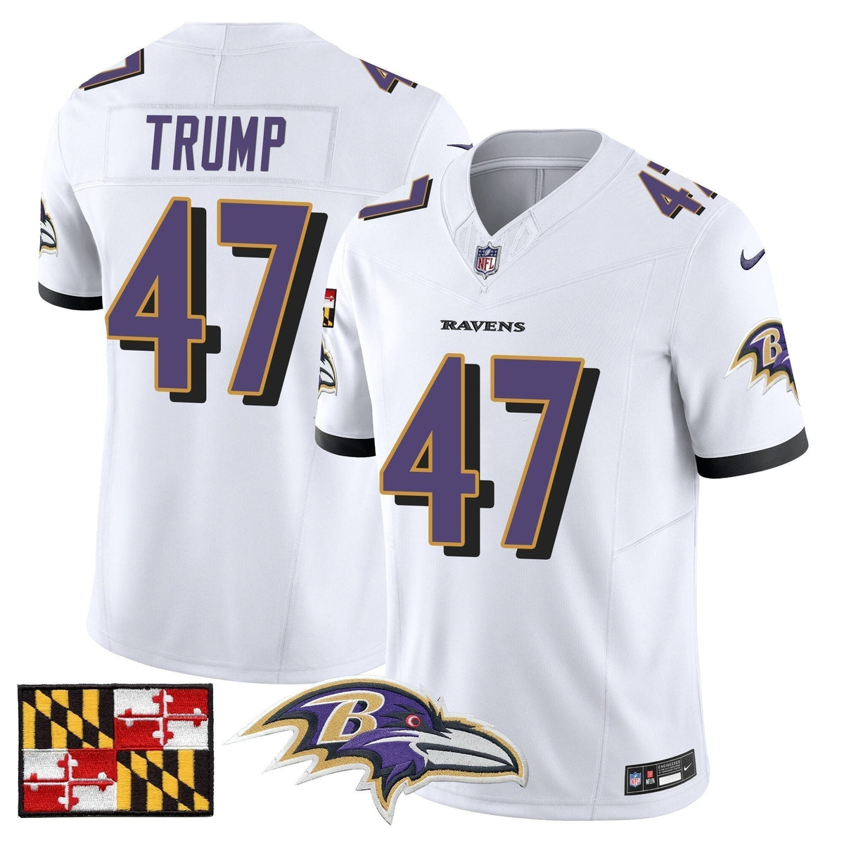 BAL 2024 Maryland Flag Vapor Limited Jersey - Stitched