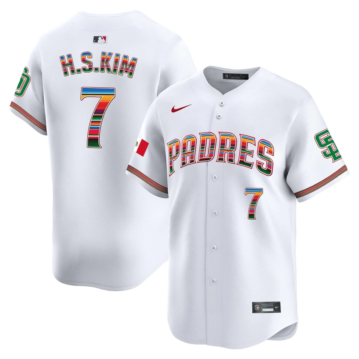 Men's San Diego Padres Mexico Premier Limited Jersey - All Stitched