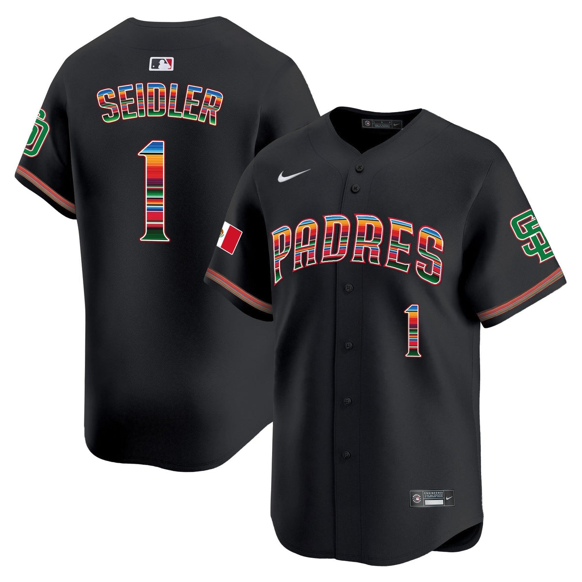 Men's San Diego Padres Mexico Premier Limited Jersey - All Stitched