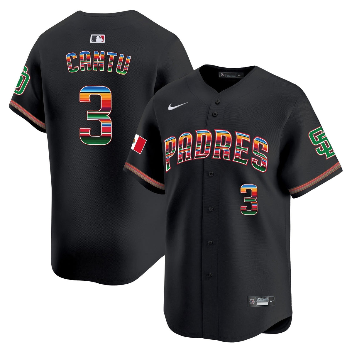 Men's San Diego Padres Mexico Premier Limited Jersey - All Stitched