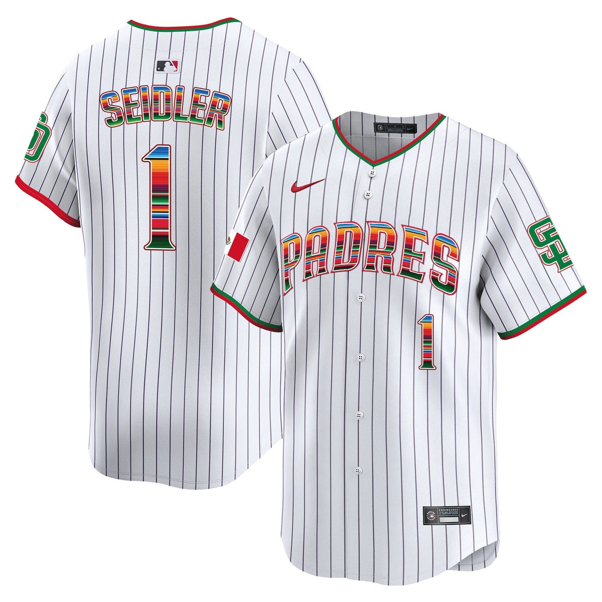 Men's San Diego Padres Mexico Premier Limited Jersey - All Stitched