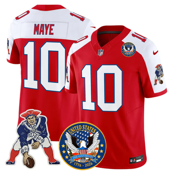 NE Throwback America 250th Patch Vapor Limited Jersey - Stitched