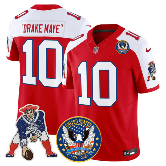 NE Throwback America 250th Patch Vapor Limited Jersey - Stitched