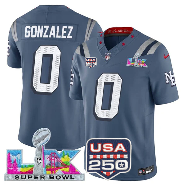 NE 2025 Super Bowl LX Vapor Limited Jersey N18 - Stitched